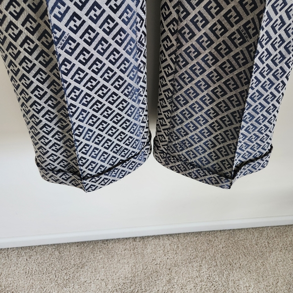 Fendi Authentic Women’s Logo Jacquard Pants Size US 8 - Picture 3 of 11